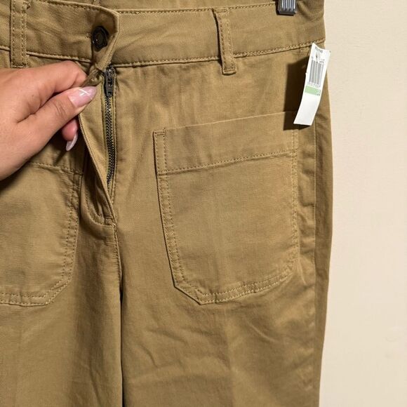 NWT Vanessa Bruno DÉLIAS JEANS Cropped, Straight Leg in Mastic- Size 34 (0) - Picture 7 of 16